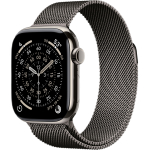 Apple Watch 11 46mm Slate Titanium Case / Slate Milanese Loop