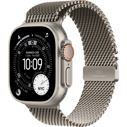 Apple Watch Ultra 3 (2025) 49mm Titanium Case / Natural Titanium Milanese Loop